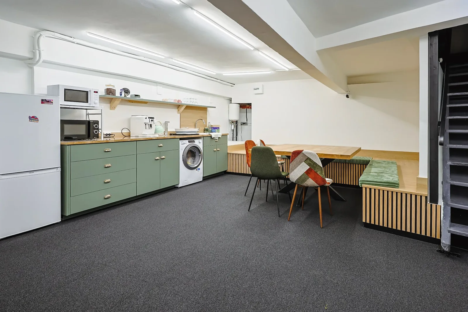 Espace pause et coin repas mis à disposition des apprenantes de LS Académie